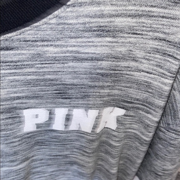 Grey and black cropped sweat shirt - Picture 2 of 4